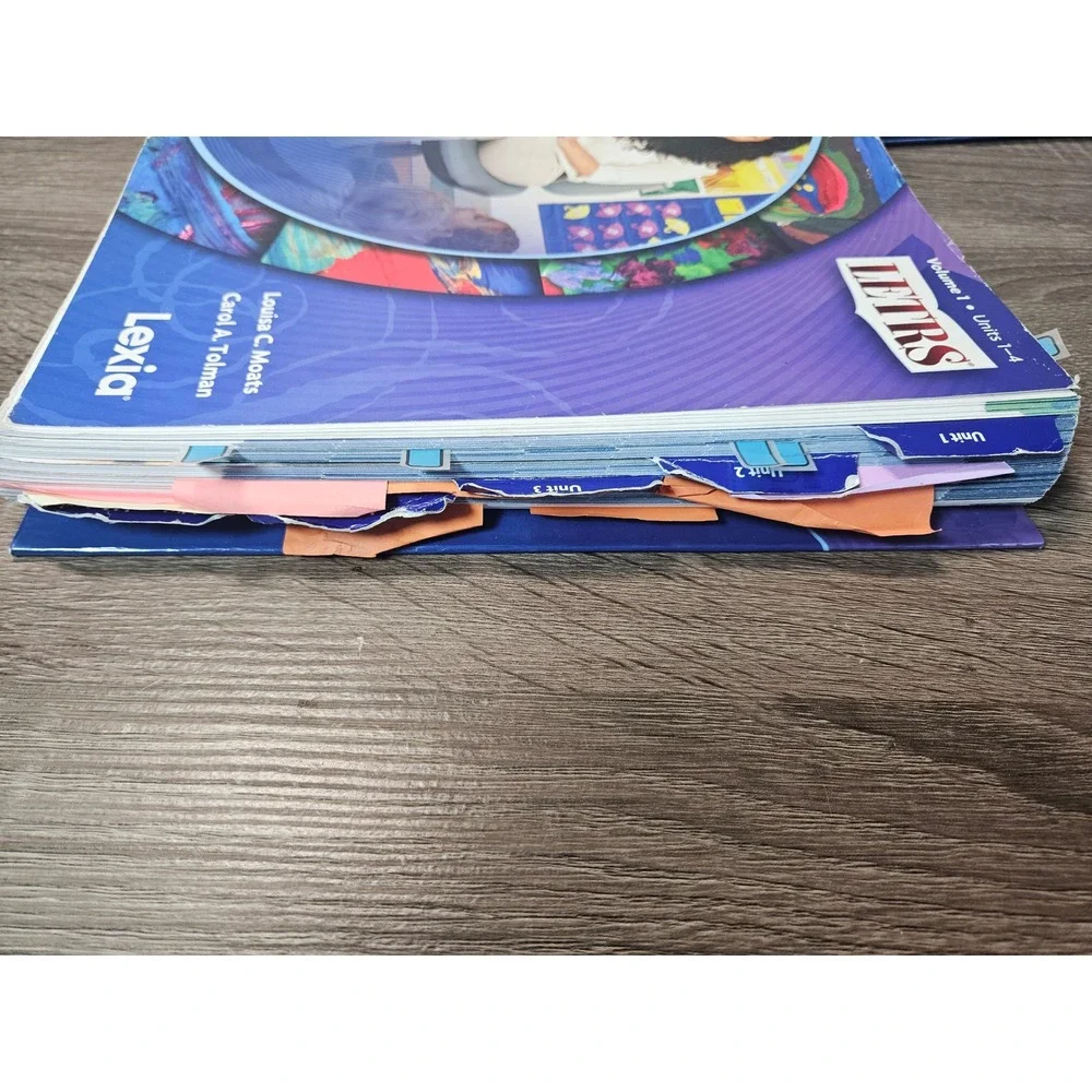 Lexia LETRS Vols 1 & 2, Units 1-4 & 5-8 Spiral Moats Tolman Reading